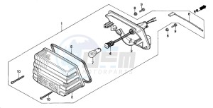 MT50F drawing TAILLIGHT (B/DK/E/ED/N/SD)