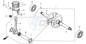 SK50M drawing CRANKCASE/PISTON