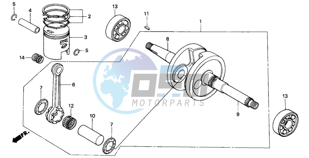 CRANKCASE/PISTON