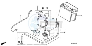 CBR125RW9 UK - (E / WH) drawing BATTERY (CBR125RW7/RW9/RWA)