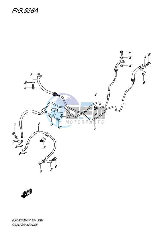 FRONT BRAKE HOSE