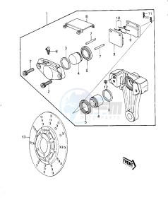 KZ 1000 G [CLASSIC] (G1) [CLASSIC] drawing REAR BRAKE