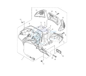 XP T-MAX BLACK MAX-NIGHT MAX 500 drawing TAILLIGHT