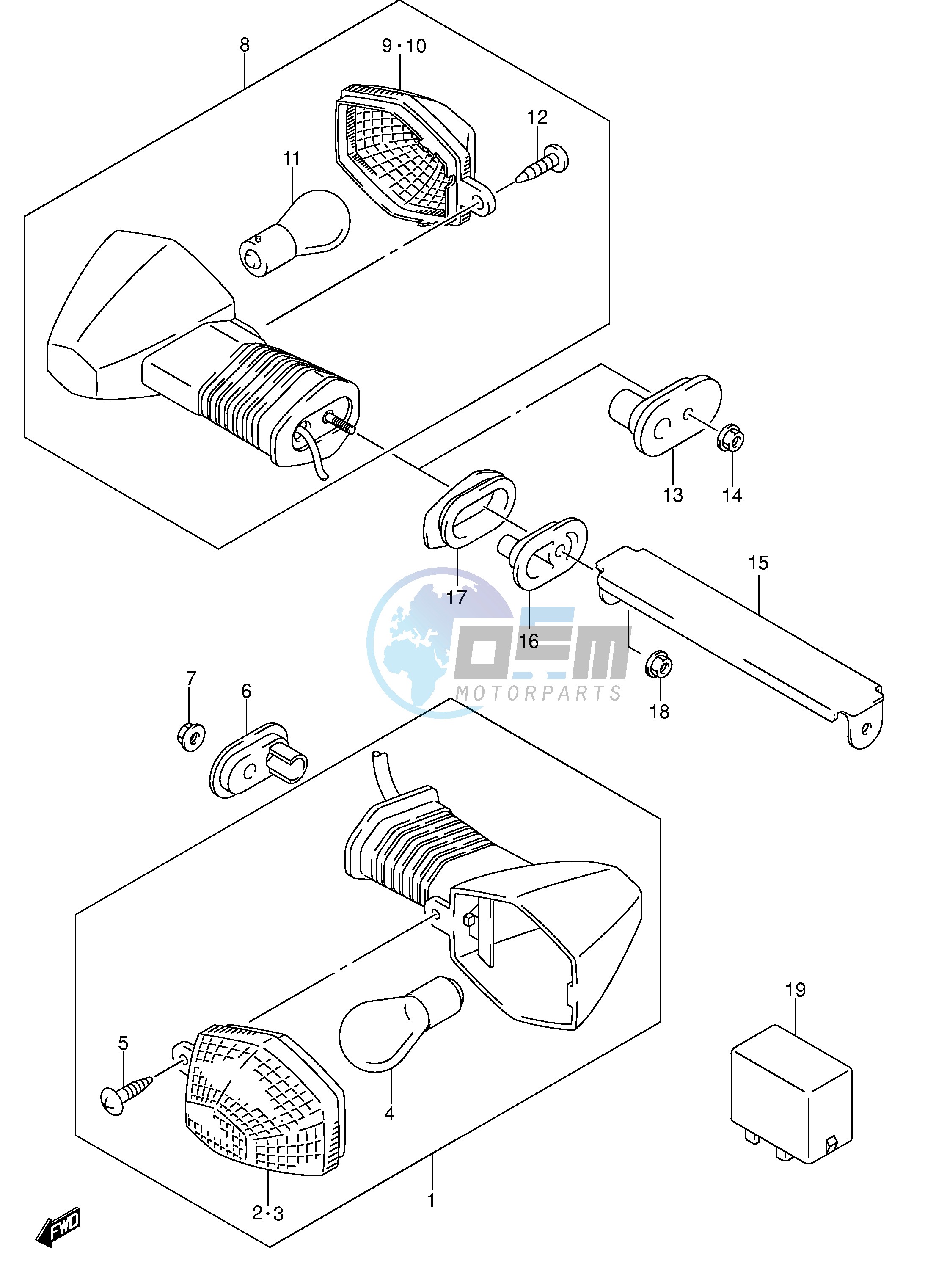 TURNSIGNAL LAMP (SV1000S S1 S2)