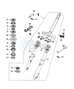 KISBEE 4T OY X drawing FORKS AND STEERING