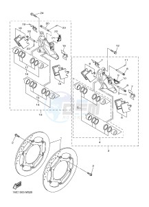 FJR1300-AS (1MD1 1MD2) drawing FRONT BRAKE CALIPER