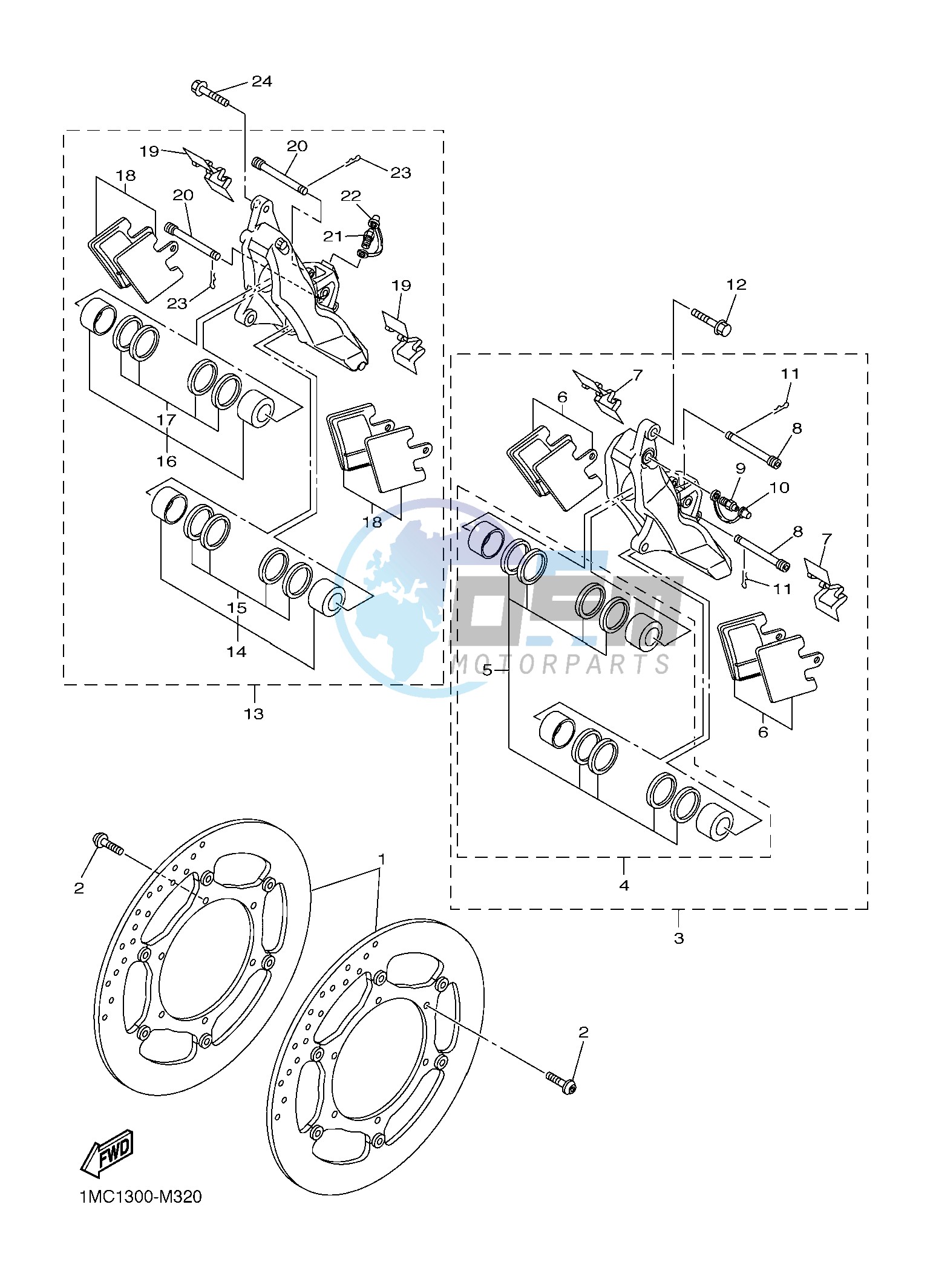 FRONT BRAKE CALIPER