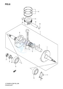 LT-F500F (P28-P33) drawing CRANKSHAFT