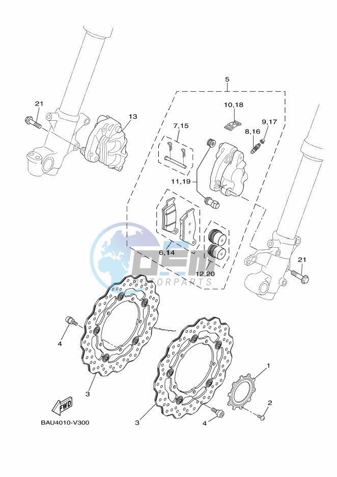 FRONT BRAKE CALIPER