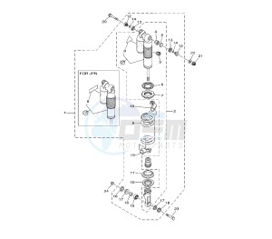 YZ LC 250 drawing REAR SHOCK ABSORBER