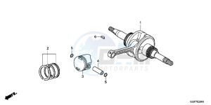 NSC50MPDE NSC50MPDE UK - (E) drawing CRANKSHAFT/PISTON