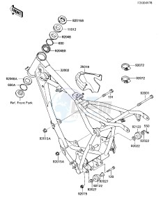 KX 80 E [KX80] (E2-E3) [KX80] drawing FRAME_FRAME FITTINGS