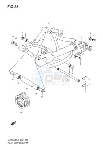 VL1500 BT drawing REAR SWINGING ARM