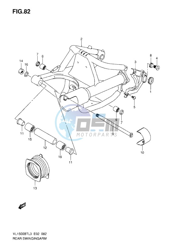 REAR SWINGING ARM