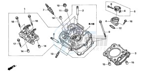 NT700V drawing FRONT CYLINDER HEAD