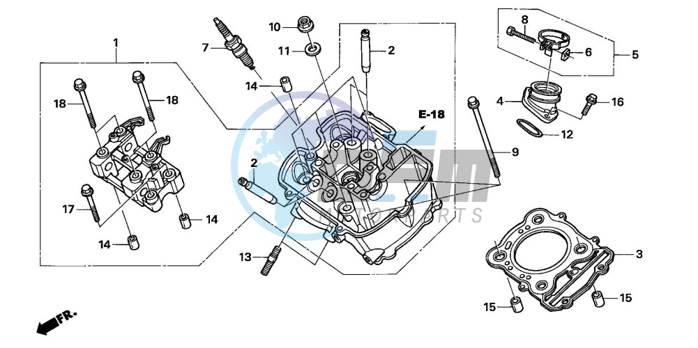 FRONT CYLINDER HEAD