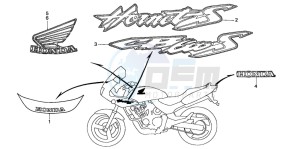 CB600F CB600S drawing MARK (CB600F22)