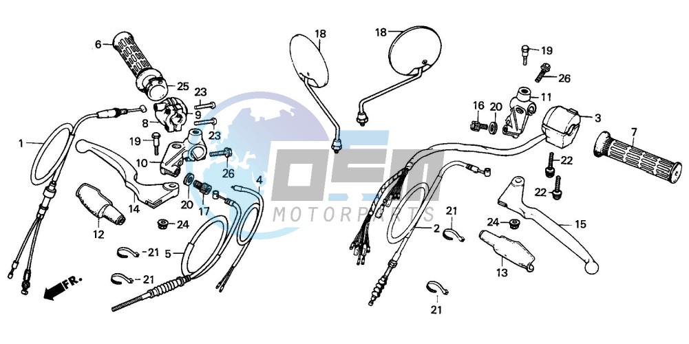 HANDLE LEVER/CABLE/SWITCH