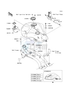 ZR 750 L [Z750 AU] (L7F-L8F) L8F drawing FUEL TANK