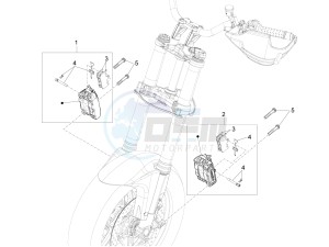 ETV 1200 Caponord Rally USA USA drawing Front brake caliper