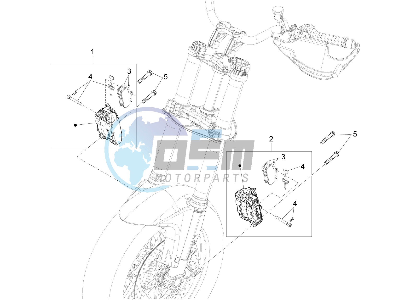 Front brake caliper