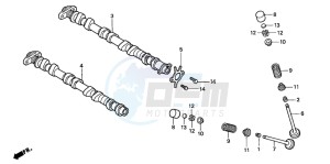 CB900F 919 drawing CAMSHAFT/VALVE