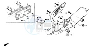 SH50 drawing EXHAUST MUFFLER