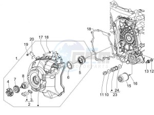 Oregon 250 drawing Flywheel magneto cover - Oil filter