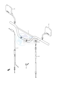 TS200R (E28) drawing HANDLEBAR