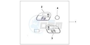 VT750DCB SHADOW SPIRIT drawing LEATHER SADDLEBAG