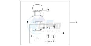 VT750C9 Europe Direct - (ED / MME) drawing CUSTOM WINDSHIELD