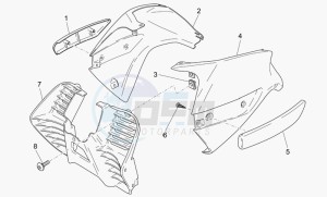 Breva 750 IE IE drawing Front body - duct