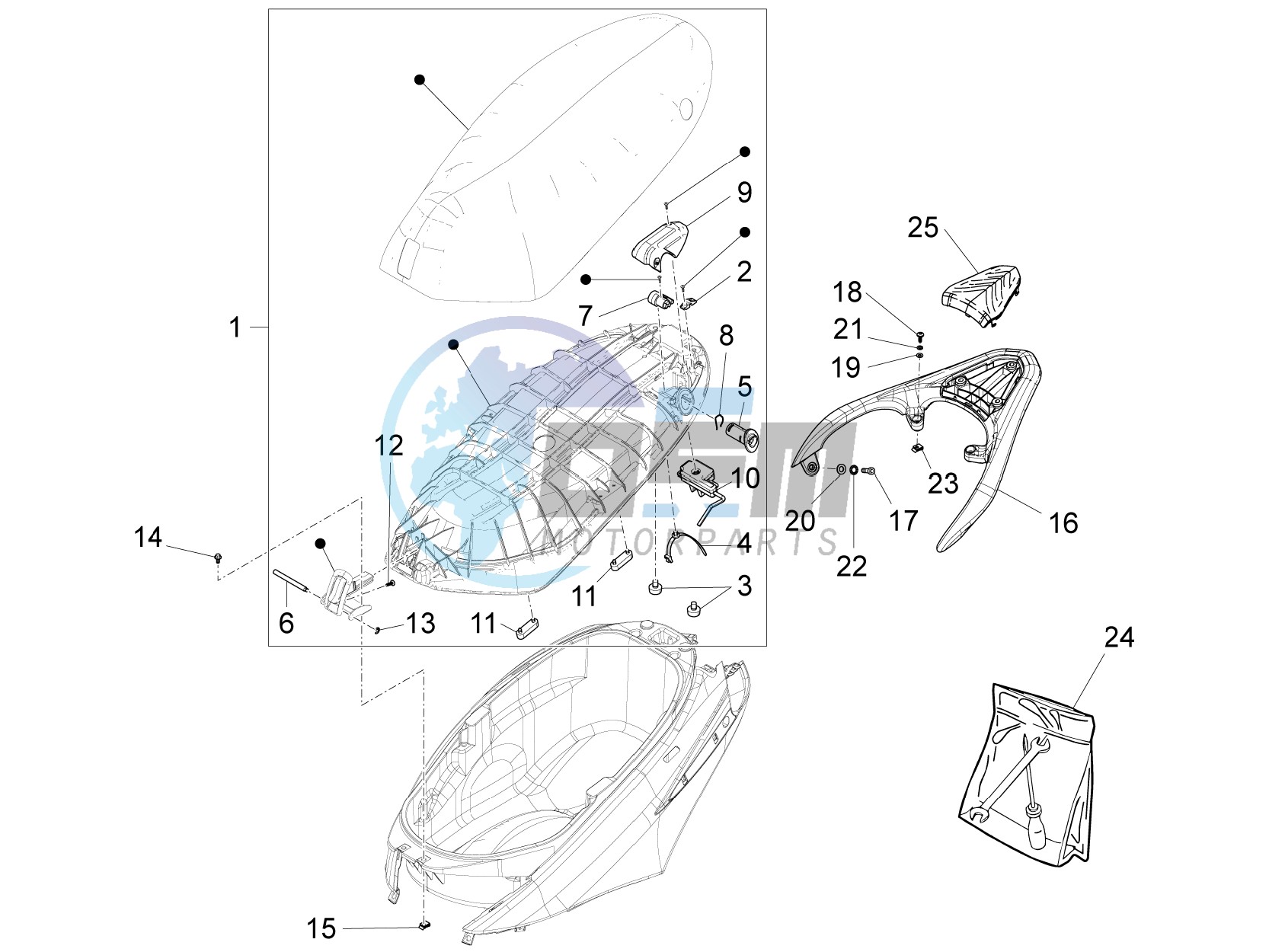 Saddle/seats