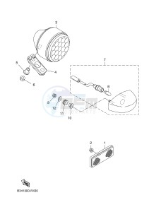 MTM690 XSR700 (B34A B34A B34A B34A B34A) drawing TAILLIGHT