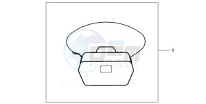 CBF1000S9 UK - (E / ABS MKH) drawing INNERBAG TOPBOX