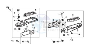 MAXSYM 600I ABS drawing FOOTREST L / R