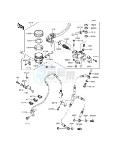 NINJA ZX-10R ZX1000JFF FR XX (EU ME A(FRICA) drawing Front Master Cylinder