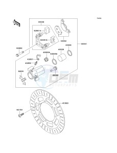 EN 500 C [VULCAN 500 LTD] (C6-C9) [VULCAN 500 LTD] drawing FRONT BRAKE-- EN500-C6 - C8- -