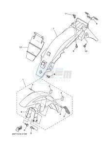 YBR125E (BN96) drawing FENDER