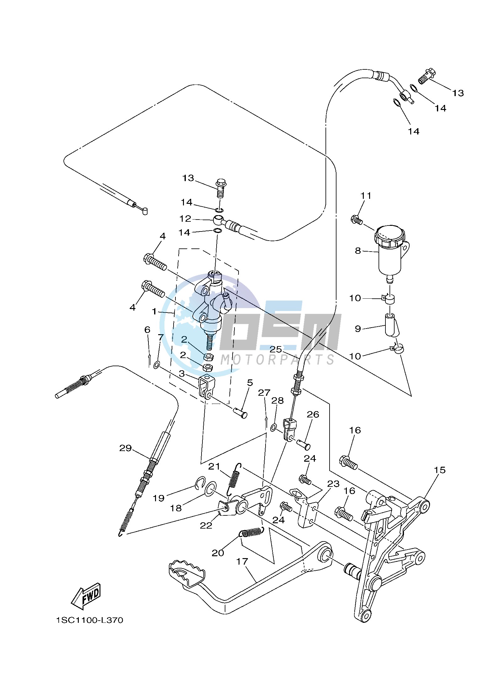 REAR MASTER CYLINDER