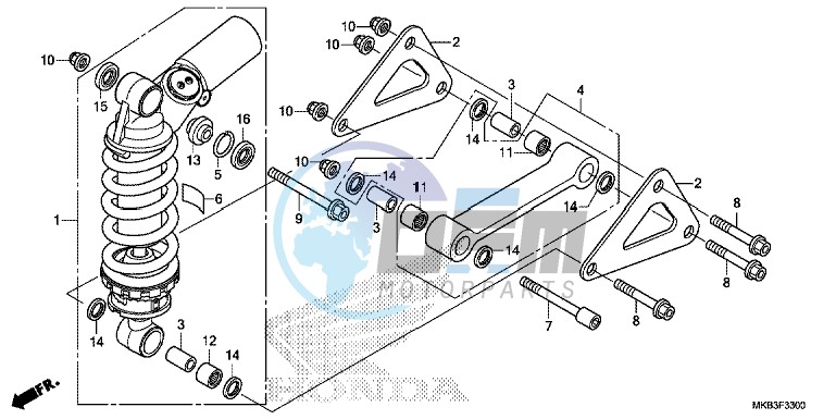 REAR CUSHION (CBR1000RR/ RA)