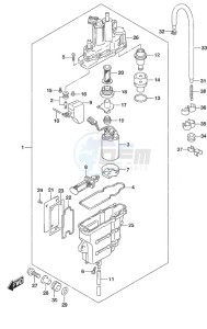 DF 40A drawing Fuel Vapor Separator