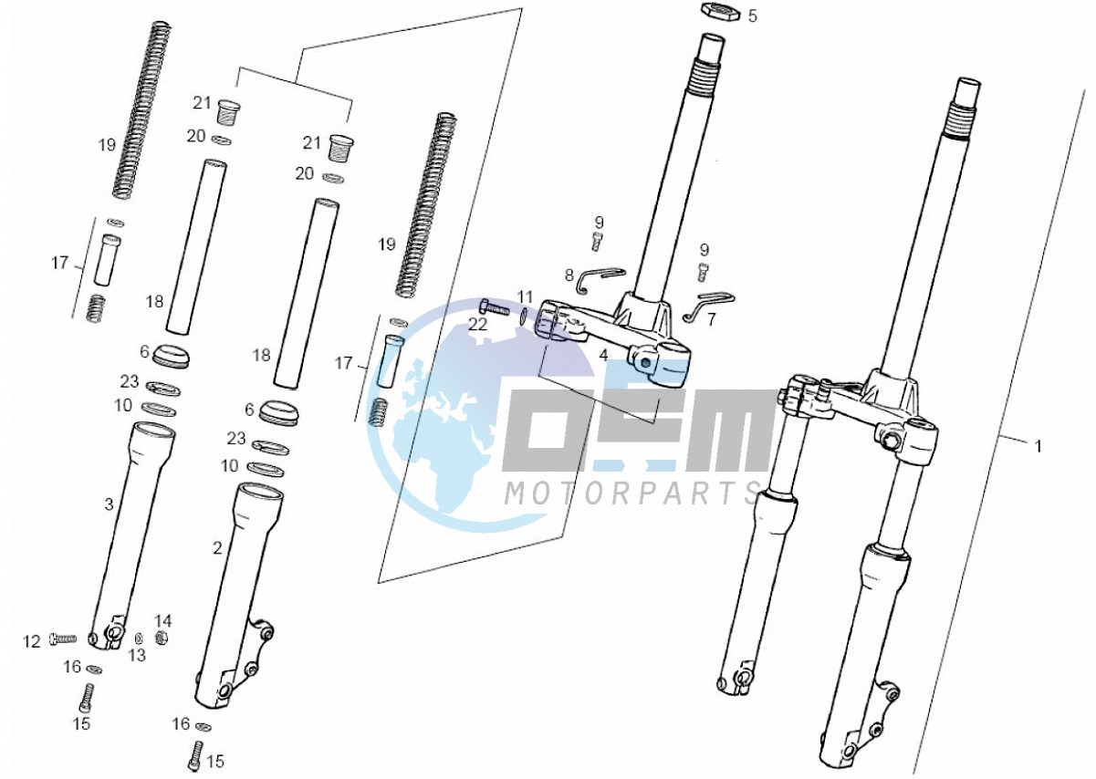 Front fork (Positions)