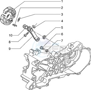 Hexagon 125 EXS1T 125cc drawing Brake lever