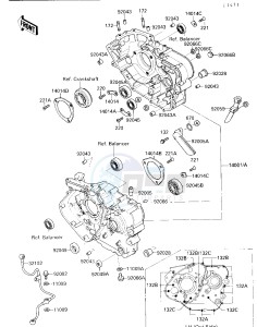 KL 650 A [KLR650] (A1-A5) [KLR650] drawing CRANKCASE