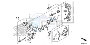 NC750JF Vultus - NC750J Europe Direct - (ED) drawing FRONT BRAKE CALIPER