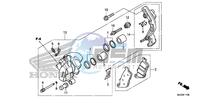 FRONT BRAKE CALIPER