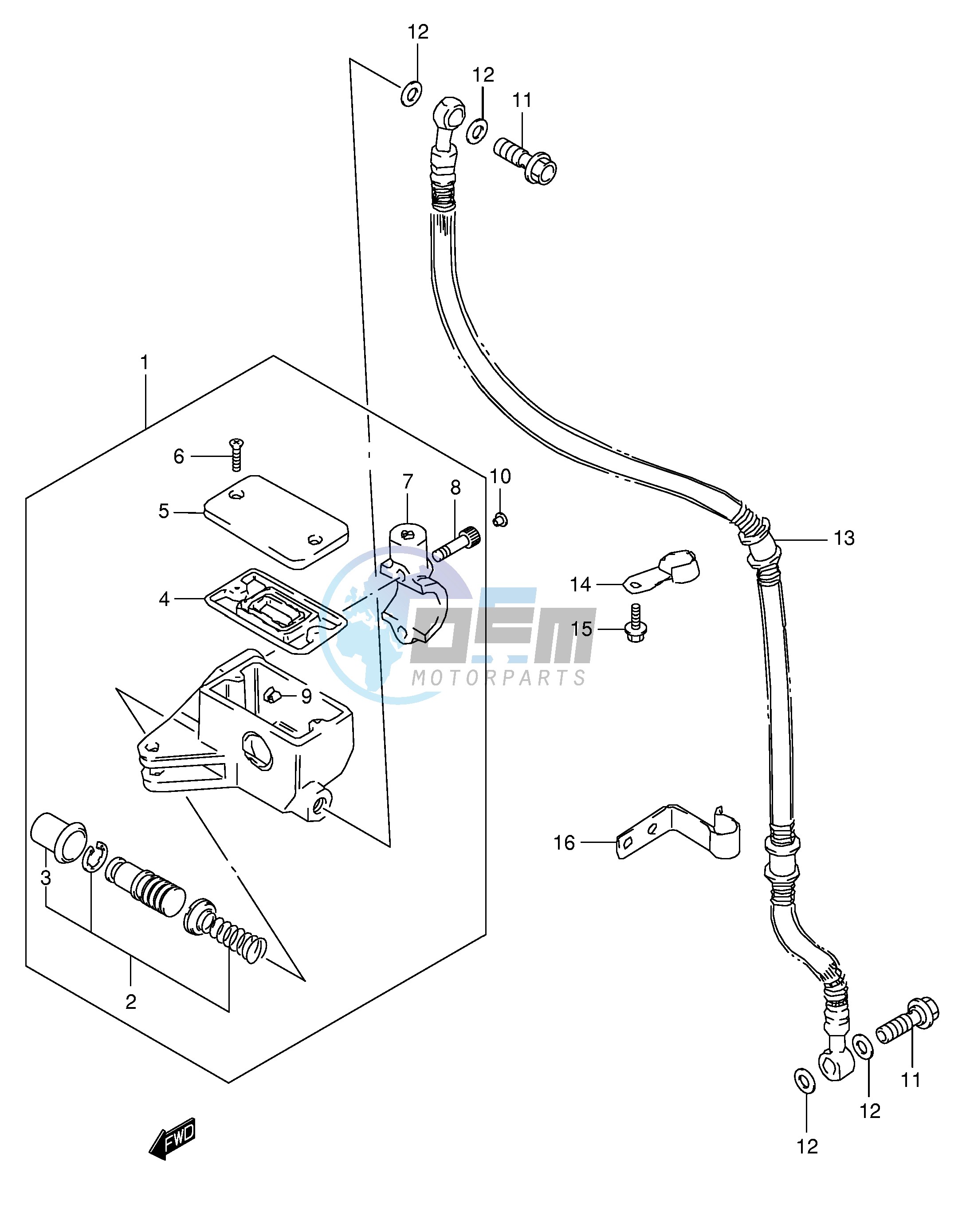 FRONT MASTER CYLINDER