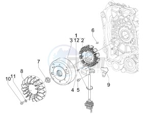 Zip 50 2T drawing Flywheel magneto