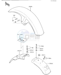 KZ 750 K [LTD BELT] (K1-K2 K2 CAN ONLY) [LTD BELT] drawing FENDERS